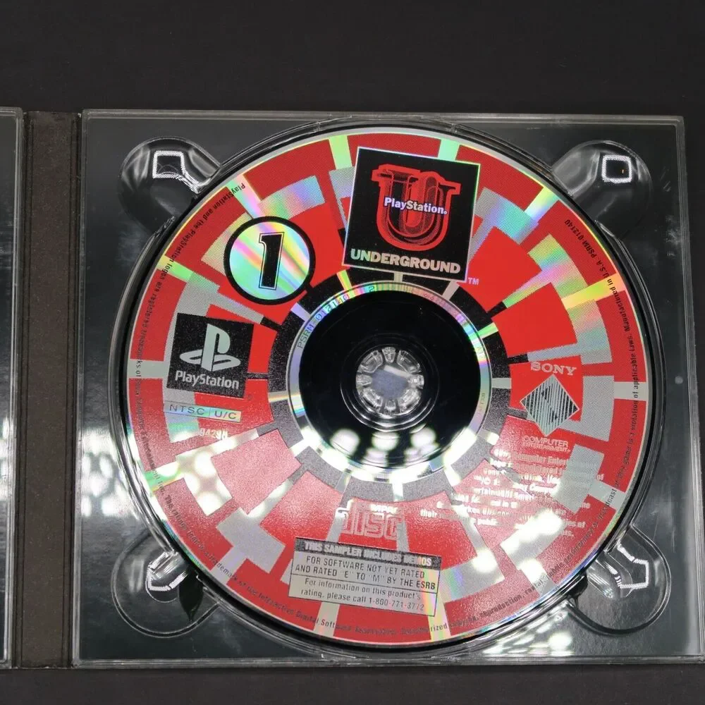 PlayStation Underground v 2.4 (1998) Video Game Demo Disc Set Untested Vintage